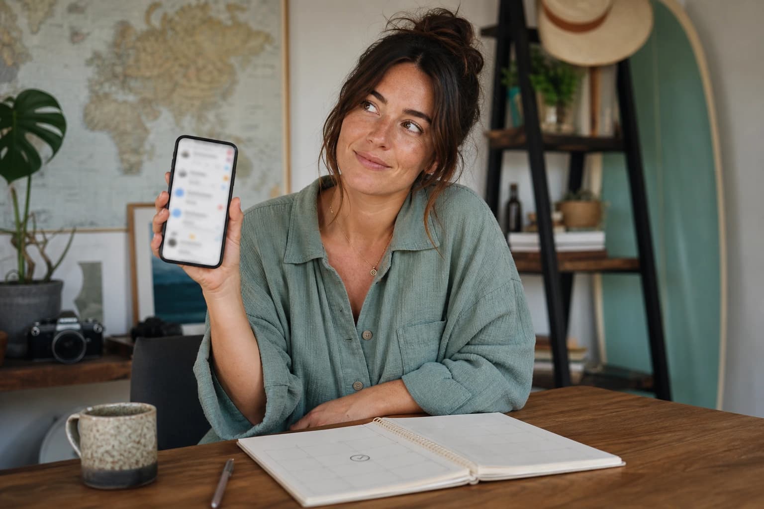 Travel creator comparing a wall of comments against a single booked planning call